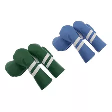 6pcs 6pcs Pu Golf Head Cover Con Forro De Felpa Accesorios