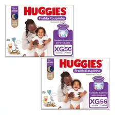 Fraldas Huggies Roupinha Natural Care Xg Kit 2 Unidades 