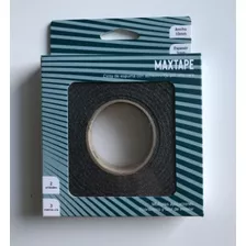  Max Tape Una Cara Color Negro, 10mm Ancho X 3mm Espesor