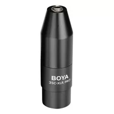 Adaptador De Áudio Boya 3.5mm P/ Xlr 3 Pinos Macho Preto