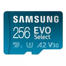 Tarjeta De Memoria Micro Sd 256gb Samsung Evo Hasta 100mbps