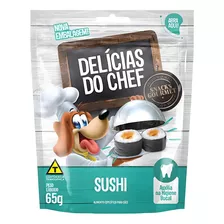 Petisco Canino Sushi Delícias Do Chef Cães 65g