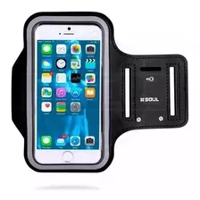 Brazalete Deportivo Para Celular Soul 6 - 6,5 Negro Para Correr Universal