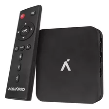 Tv Box Aquário Stv-3000 Padrão 4k 8gb Preto Com 1gb De Ram