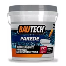 Impermeabilização Exterior Bautech Parede Para Paredes Cor Branco Acabamento Fosco 4l