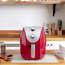 Fritadeira Elétrica Sem Óleo 4,2l 1400w Vermelha Fun Kitchen Cor Vermelho