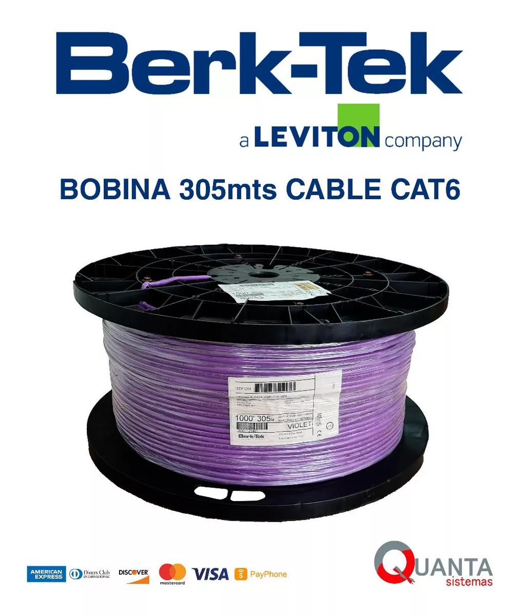 Leviton | Cable Cat6 Ftp | Berk-tek Lanmark | Violeta