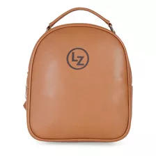 Mochila Para Mujer Lucentzza Clásica Mediana Color Beige