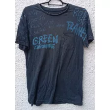 Remera Para Trabajo Azul Piedra Green Talle M.