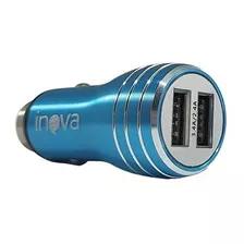 Carregador Veicular Inova Turbo Rápido 2 Saídas Usb 3.4 Azul