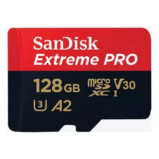 Memoria Micro Sd Sandisk 128gb Extreme Pro A2 V30 200mb/s