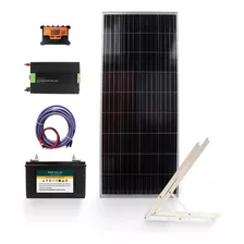 Kit Solar Completo 1500w Onda Pura Con Panel De 160w Usb K11