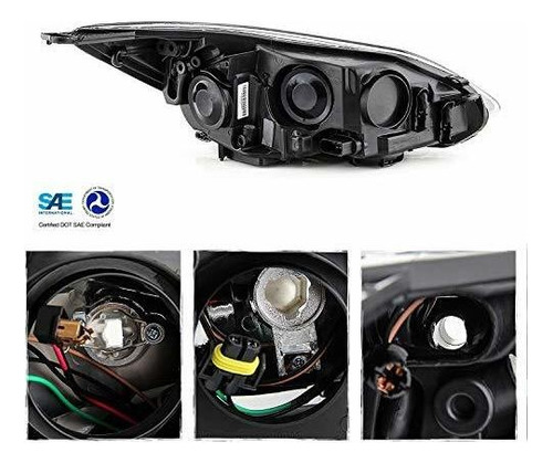 Akkon - Compatible Con Ford Focus De 4 Puertas 2012-2014 Foto 3