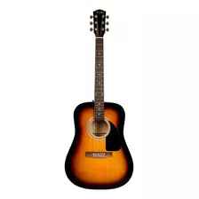 Guitarra Acústica Fender Dreadnought Fa-115 Para Diestros Sunburst Nogal Brillante