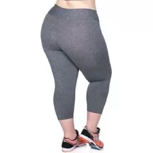  Calça Corsário Plus Size G1 G2 G3 Cintura Alta Lisa 