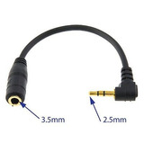 Cable 2.5mm Macho A 3.5mm Enchufe Hembra Mini Jack Auricular