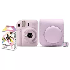 Kit Câmera Instantânea Fujifilm Instax Mini 12 Lilas Candy +