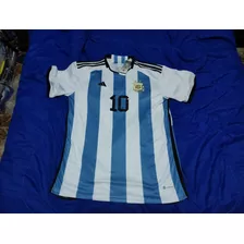 Camiseta Argentina Titular 2022 Talle Xl 10 Messi 