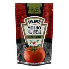 Molho De Tomate Sabor Azeitona Pretas E Verdes 300g Heinz