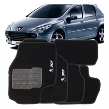 Jogo Tapete Carpete Peugeot 307 2009 Até 2012 Preto (05 Pçs)