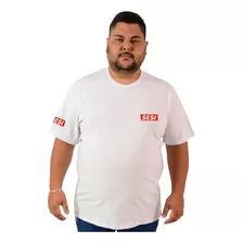 Camiseta Manga Curta Plus Size Uniforme Colégio Sesi Padrão