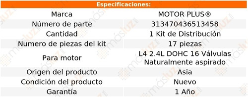 Kit De Tiempo 17 Pzas 240sx Nissan L4 2.4l Dohc 16v 94/97 Foto 2