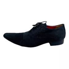 Sapato Masculino Italiano Em Couro Social Preto D761