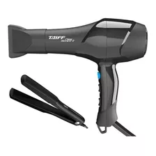 Kit Chapinha Cerâmica + Secador 1700w Taiff Profissional