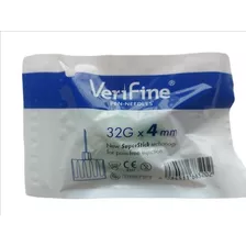 Aguja Verifine 32 G X 4 Mm - Pack 100 Unidades