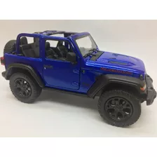 Miniatura Jeep Wrangler Rubicon Azul Aberto