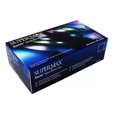 Luvas Procedimento Sonic Azul Nilitrica Supermax C/100 Com Pó Não Cor Azul-cobalto Tamanho Gg Unidades Por Embalagem 100