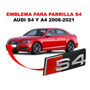 Emblema Quattro/parrilla Audi A4/s4 1998-2023 Negro/rojo
