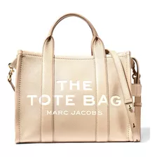 The Leather Medium Tote Bag By Marc Jacobs (nude/twine)