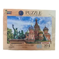 Jogo Quebra Cabeça Catedral São Basílico Rússia Puzzle 304pç