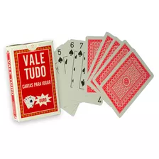 Baralho Vale Tudo Ouro Original Azul Vermelho Jogo Carta