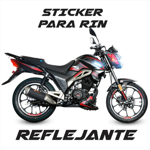 Kit Sticker Rin Reflejantes Vento Cyclone 150 + Regalo Foto 2