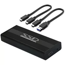 Caja Externa Usb 3.2 Tipo C, Compatible Ssd De 28 Pines...