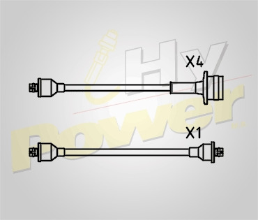 Jgo Cables Buja Silicon Para Toyota Van Wagon 2.0l 4c 1984 Foto 2