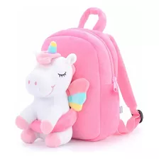 La Original Mochila De Felpa Con Peluche Extraíble De Unicornio