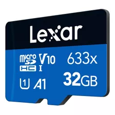 Tarjeta De Memoria Micro Sd Lexar 32gb Clase 10 V10 U1 Blue