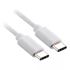 Cable Tipo C A Tipo C 18w Doble Entrada Para Carga Y Datos Color Blanco