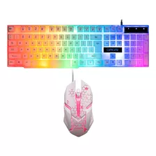 Teclado Y Mouse Para Juegos Rgb Chonchow Para Pc Resberry