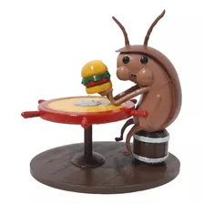 Figura Cucaracha Comiendo Hamburguesa - Bob Esponja