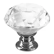 9 Perillas Jaladera De Cristal En Forma De Diamante 