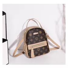 Mochila Con Cremallera De Hombro De Moda Para Mujeres, Bolso Pu Casual Negro