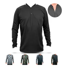 Camisa Segunda Proteção Térmica Uv Pele Treino Camuflada