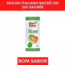 Molho Italiano P/ Salada Bom Sabor Caixa C/200 Sachês De 10g