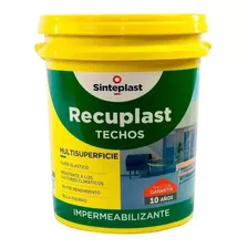 Sinteplast Recuplast Techos Impermeabilizante Blanco 20lts Acabado Satinado