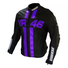 Campera Valentino Rossi Vr46 Cuero Eco Con Protecciones