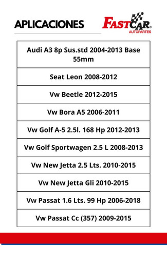 2 Amortiguadores Gas Delanteros Vw Passat Cc 357 2009- 2015 Foto 2